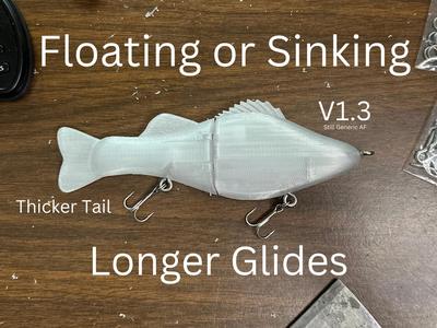 Generic AF Glide Bait V1.3 Floating Or Sinking