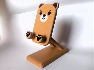 cute bear phone holder