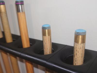 Modular Pool Cue Wall Rack