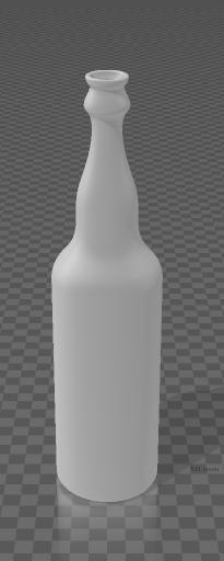 Glass Soda Bottle Model