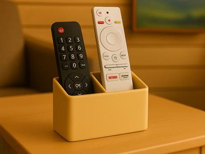 Dual remote control holder