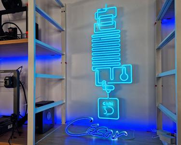 Neon Logo Control 3D