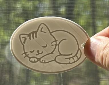 Sleeping Cat Tag