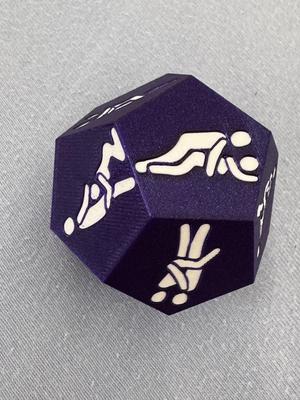 The best sex dice (already painted for multicolor prints)