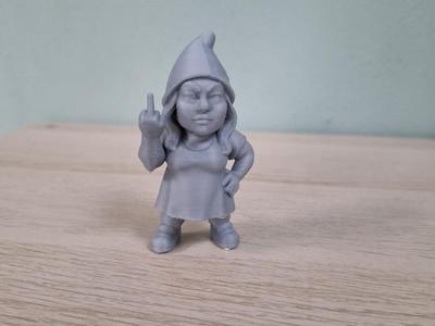 Sassy Flip-Off Gnomette