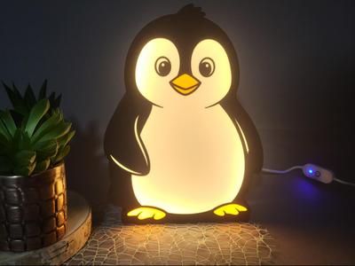 Lightbox Penguin Lamp