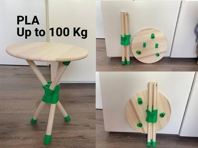 Universal foldable tripod seat