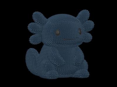Adorable Knitted Axolotl