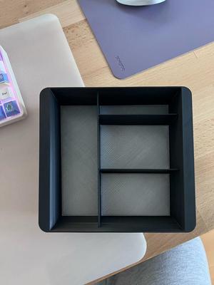 TPU Mat for Tesla Y Armrest Drawer with compartments