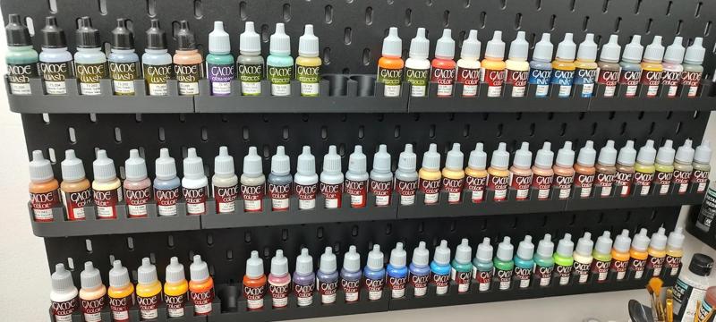 Vallejo, GSW, Army Painter Skadis full paint rack