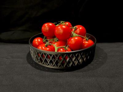 Large Low Diamond Window Bowl - Centerpiece Tray