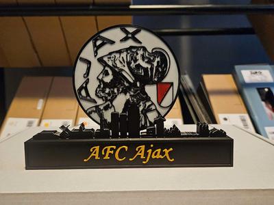 AFC Ajax new logo with skyline of Amsterdam