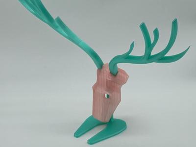 Low Poly Deer Jewelry Stand / Decor