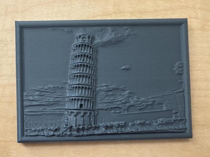 Leaning Tower of Pisa Relief