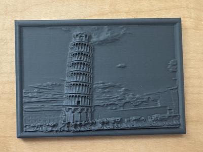Leaning Tower of Pisa Relief