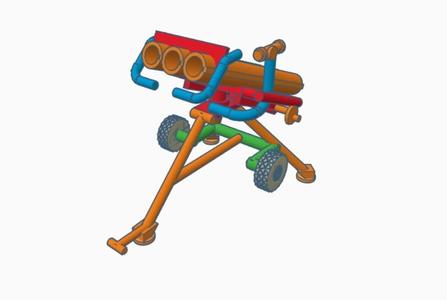 MV-3 122 MM PTMI-D1M LAUNCHER