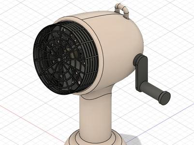 Hand-Crank Portable Fan