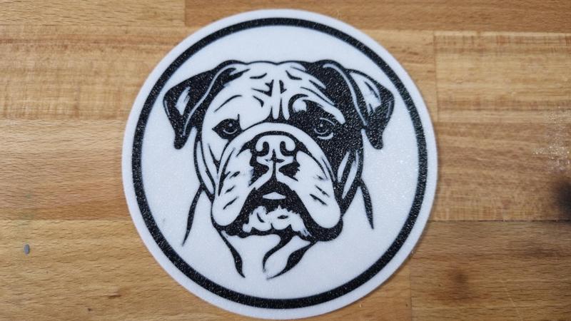 English Bulldog coaster