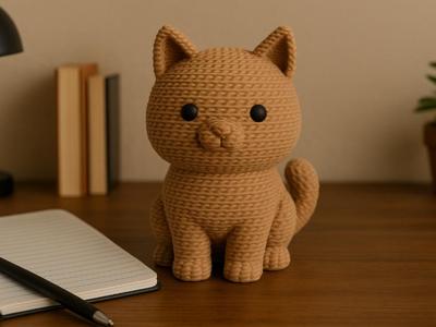 Knitted / Crotchet Cute Cat