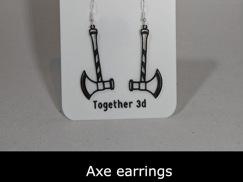Axe earrings