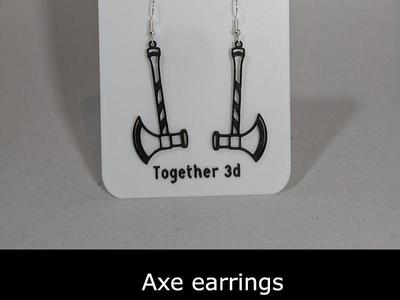 Axe earrings