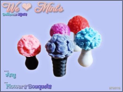 Dollhouse - Flowers / Bouquets 1:18 1:12