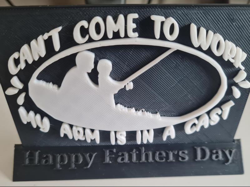 Father and Son Fishing Father’s Day Plaque