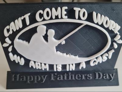 Father and Son Fishing Father’s Day Plaque