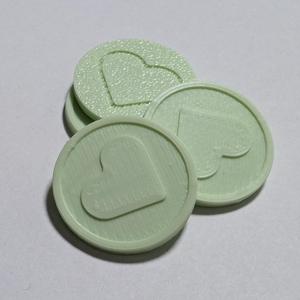 Shopping Cart Coin with Heart (One Euro SIze)