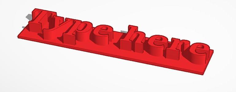 Customizable name
