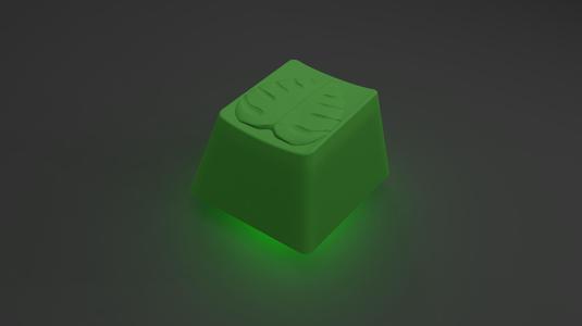 Monstera leaf keycap