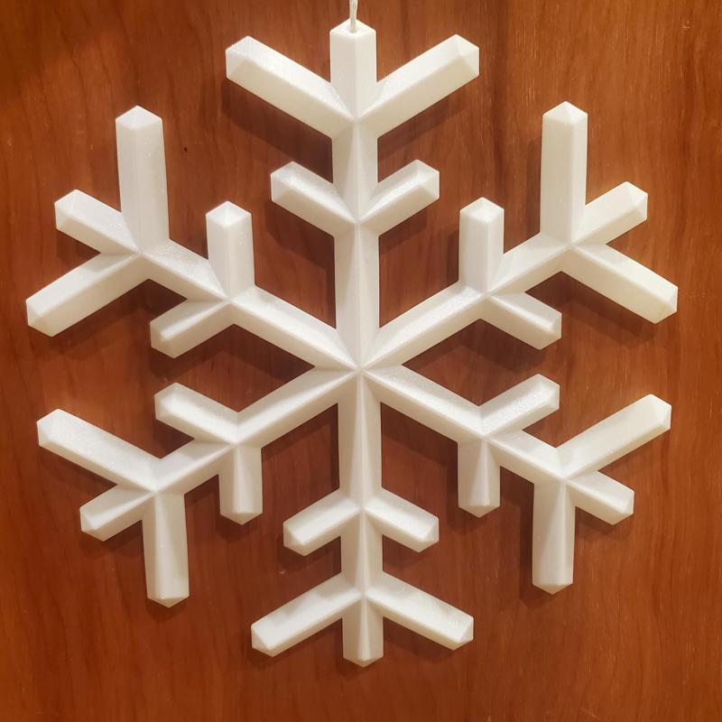 Hollow vase mode snow flake
