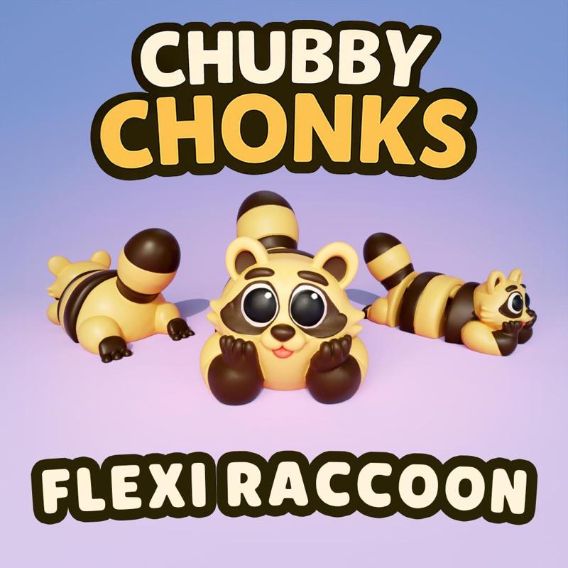 Flexi Chonky Raccoon - Chubby Chonks