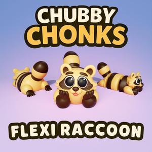 Flexi Chonky Raccoon - Chubby Chonks