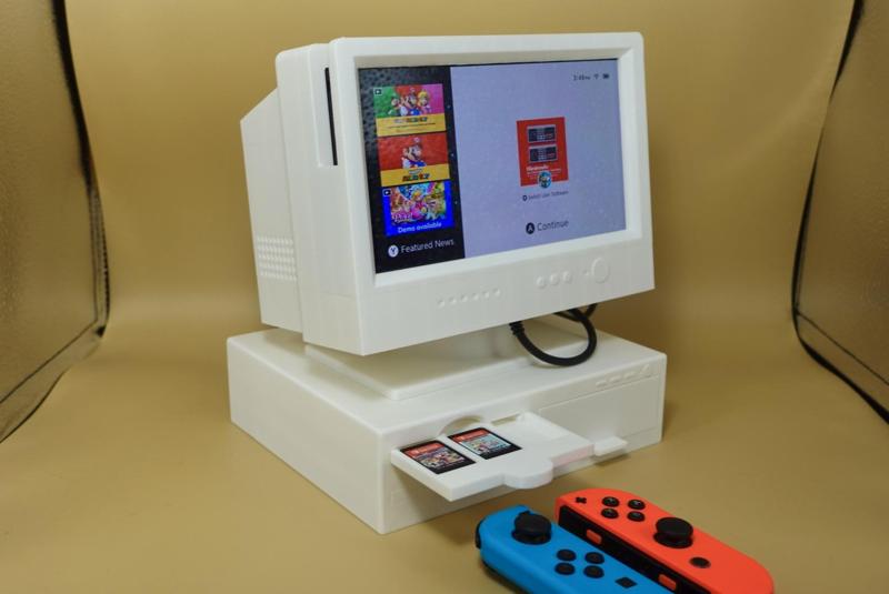Retro Computer Stand Compatible with Switch Original/OLED