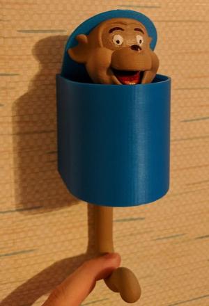 Pop-up monkey hook