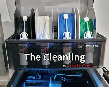 AMS Filament Guide / Cleaner - The Cleanling