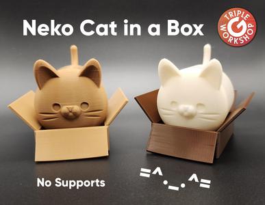 Neko Cat in a Box =^._.^= No Supports