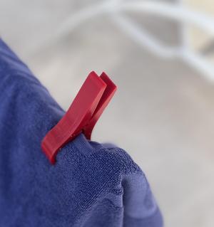 Badetuchklammer für Liegestuhl / Beach Towel Clip for Deck Chair