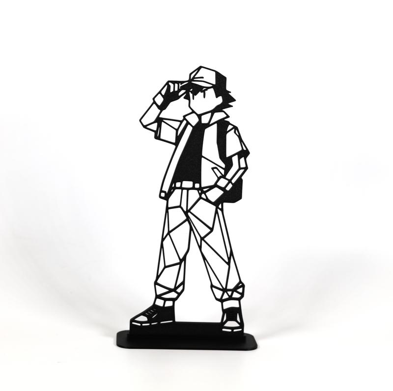 Low Poly Geometric Ash Ketchum