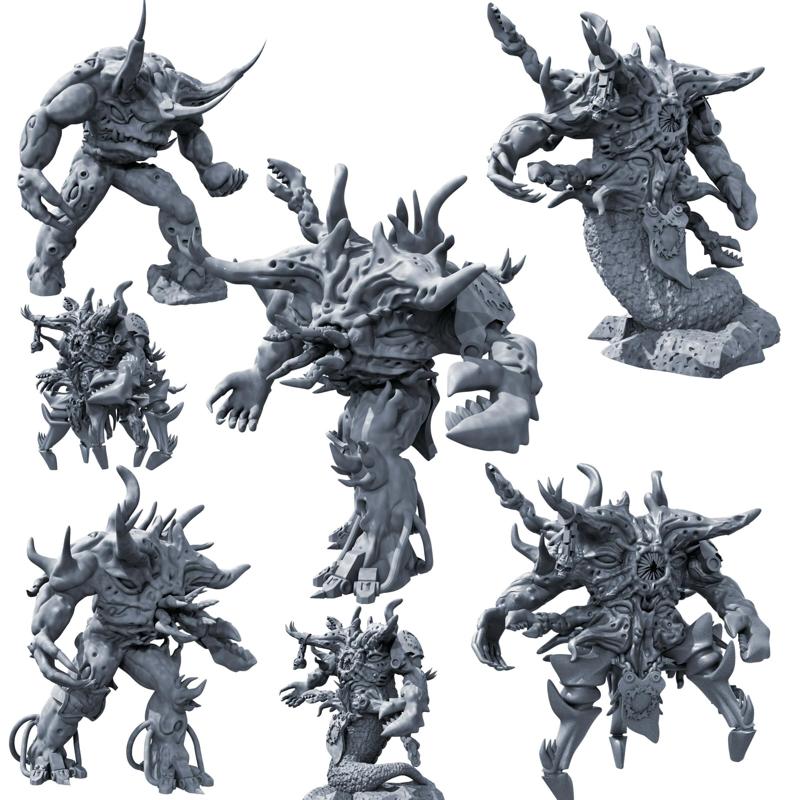 Eldritch Spawns of Chaos (Wargame Proxy, Multiple Models)