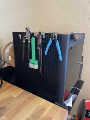 Bambu Lab P1S Pegboard Side Plate
