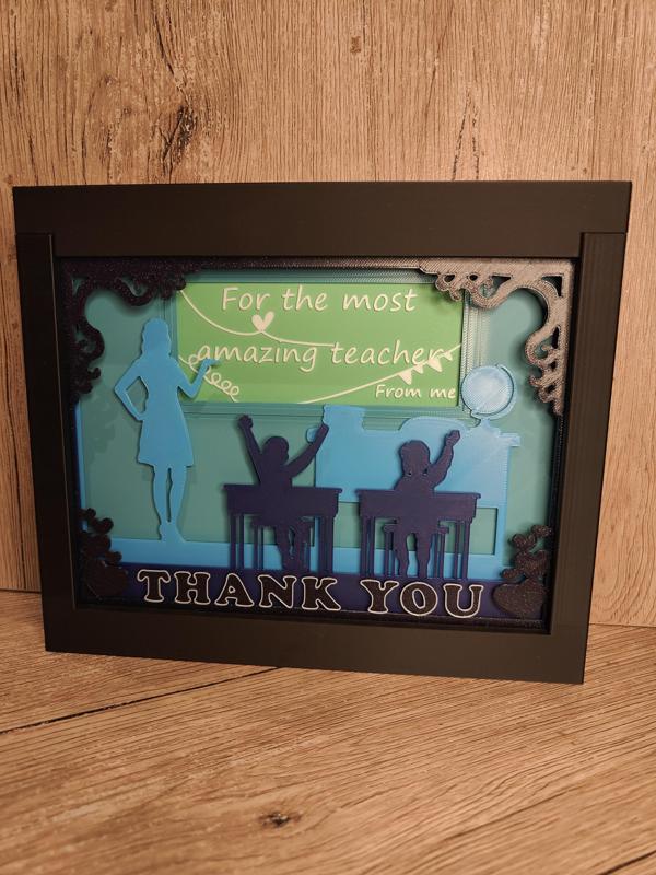 Teacher Appreciation Shadow Box