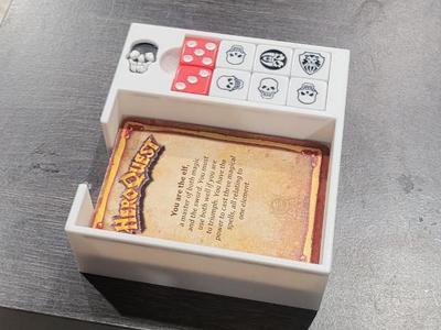 Heroquest card and dice organizer