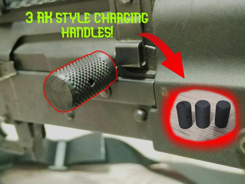 3 types of AK charging handles