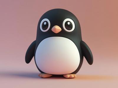 Cute Penguin Bead for bracelets, paracords, EDC