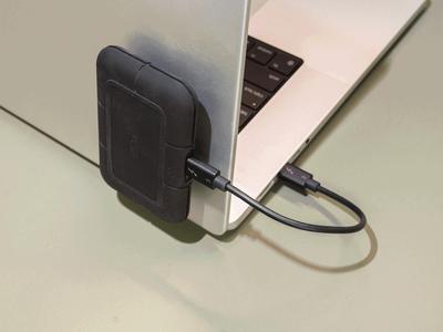 Magnetic External SSD Laptop Display Mount