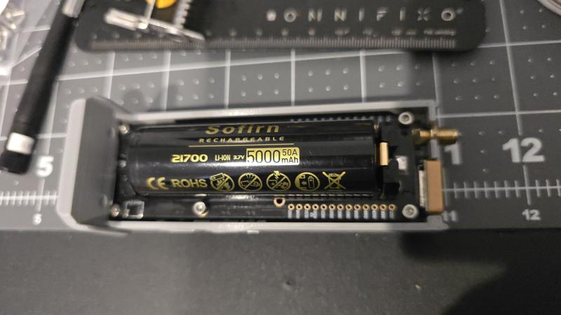 T-Beam Supreme 21700 battery holder compatible with Alley Cat case.