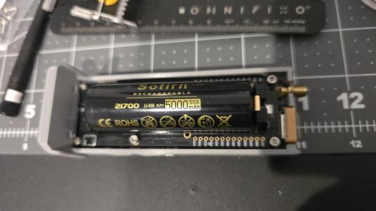 T-Beam Supreme 21700 battery holder compatible with Alley Cat case.