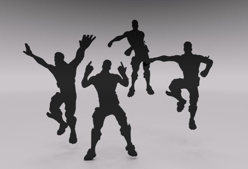 Cake toppers Fortnite silhouettes